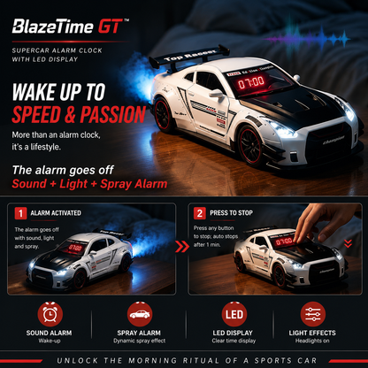 BlazeTime GT- Supercar Alarm Clock