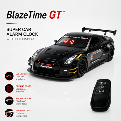 BlazeTime GT- Supercar Alarm Clock